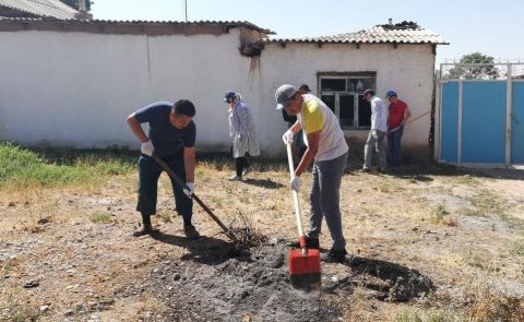 Түркістан облысы: Арыс қаласында журналистер мен қоғам белсенділері сенбілік ұйымдастырды