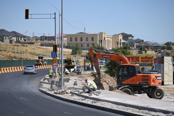 Строительство дорог в Шымкенте набирает обороты