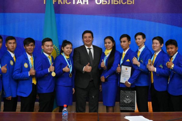 «Worldskills Kazakhstan-2019» чемпионатында топ жарған Түркістан облысының жеңімпаздары марапатталды